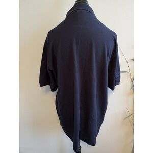 Lacoste Polo Shirt Mens 2XL Size 8 Blue Short Sleeve Classic Fit Crocodile Logo‎